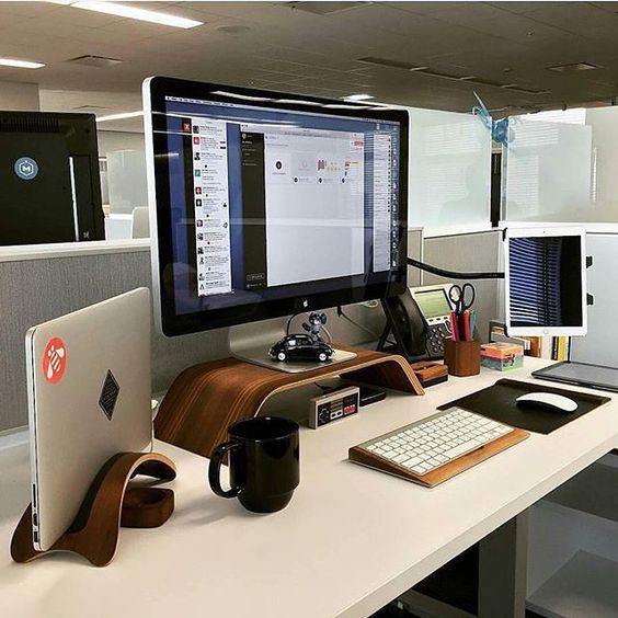 Must Haves For Home Office Setups. Mac ergonomic offise setup